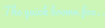 Image with Font Color B8F6E3 and Background Color CBF6B8